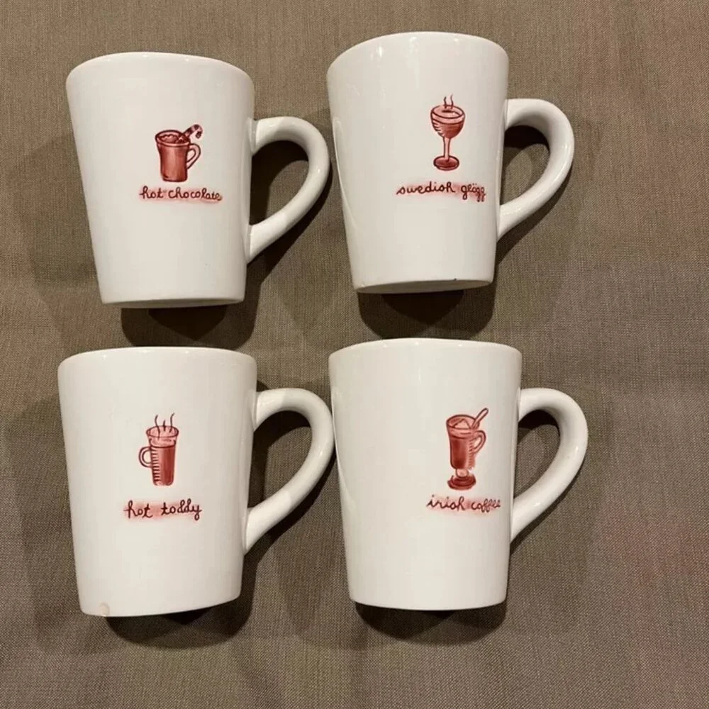 Williams Sonoma Set of 4 Mugs